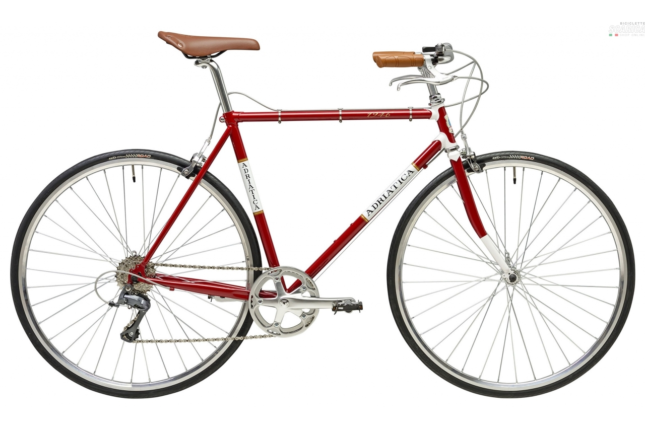 ADRIATICA 1946 UOMO 28 8V ROSSO - ADRIATICA CICLI 4 ADRIATICA 1946 UOMO 28 8V ROSSO - ADRIATICA CICLI - immagine 2