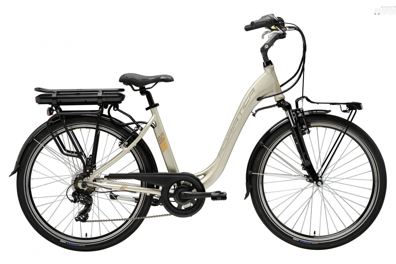 ADRIATICA E1 DONNA 468WH 26 6V CHAMPAGNE - ADRIATICA CICLI 4 ADRIATICA E1 DONNA 468WH 26 6V CHAMPAGNE - ADRIATICA CICLI - immagine 2