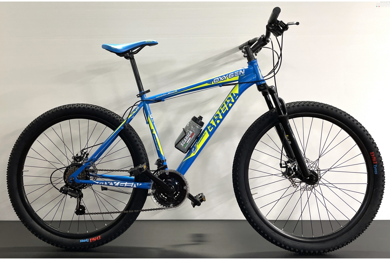 BRERA OXYGEN DISCO 27.5 21V BLU GIALLO - BRERA CICLI 3 BRERA OXYGEN DISCO 27.5 21V BLU GIALLO - BRERA CICLI