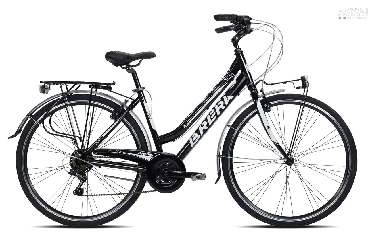 BRERA STYLO DONNA 28 21V NERO BIANCO - BRERA CICLI 4 BRERA STYLO DONNA 28 21V NERO BIANCO - BRERA CICLI - immagine 2