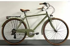 IMPERIA CITY RETRÒ UOMO 28 6V VERDE OLIVA - IMPERIA CICLI