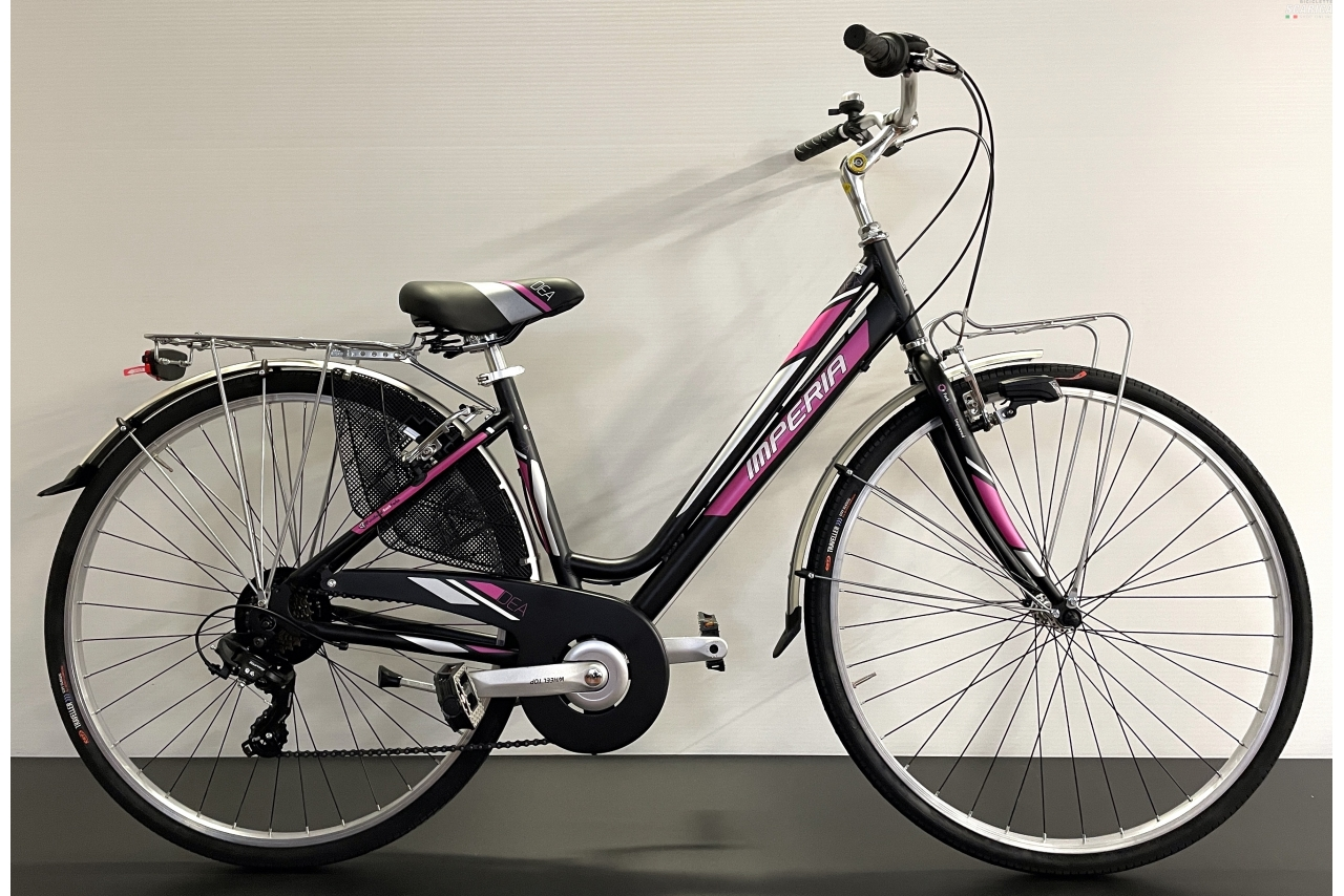 IMPERIA DEA DONNA 28 6V NERO FUXIA - IMPERIA BIKE 3 IMPERIA DEA DONNA 28 6V NERO FUXIA - IMPERIA BIKE