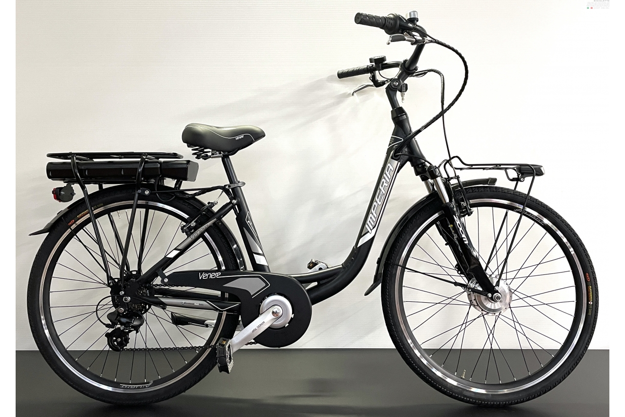 IMPERIA E-VENERE DONNA 374WH 26 6V NERO ARGENTO - IMPERIA BIKE 3 IMPERIA E-VENERE DONNA 374WH 26 6V NERO ARGENTO - IMPERIA BIKE