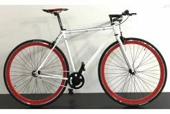 IMPERIA FIXED 28 1V BIANCO ROSSO - IMPERIA BIKE