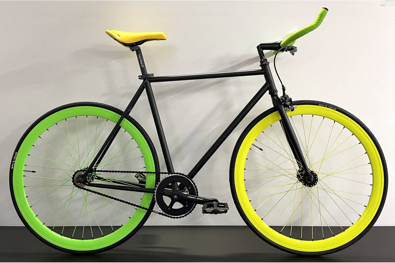 IMPERIA FIXED 28 1V NERO GIALLO VERDE - IMPERIA BIKE 3 IMPERIA FIXED 28 1V NERO GIALLO VERDE - IMPERIA BIKE