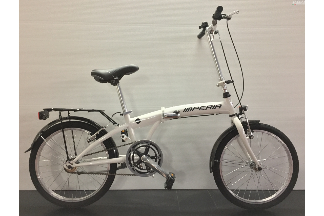 IMPERIA FOLDING ACCIAIO 20 1V BIANCO - IMPERIA BIKE 3 IMPERIA FOLDING ACCIAIO 20 1V BIANCO - IMPERIA BIKE