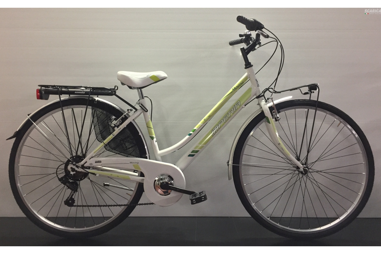 IMPERIA MOVING DONNA 28 6V BIANCO VERDE - IMPERIA BIKE 3 IMPERIA MOVING DONNA 28 6V BIANCO VERDE - IMPERIA BIKE