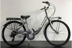 IMPERIA VENERE ALLUMINIO DONNA 26 6V TITANIO VERDE - IMPERIA BIKE