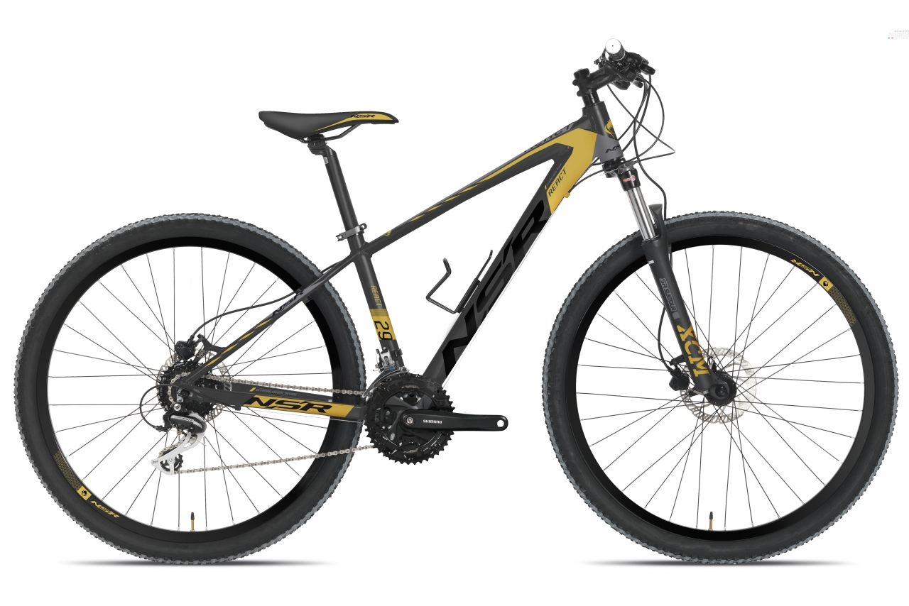 NSR REACT DISCO HD 29 24V NERO ORO - NSR TECNOBIKE 4 NSR REACT DISCO HD 29 24V NERO ORO - NSR TECNOBIKE - immagine 2