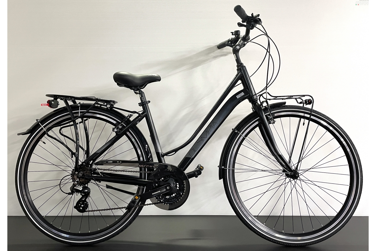 OLYMPIA COLLEGE DONNA 28 21V NERO GRIGIO - OLYMPIA CICLI 4 OLYMPIA COLLEGE DONNA 28 21V NERO GRIGIO - OLYMPIA CICLI - immagine 2