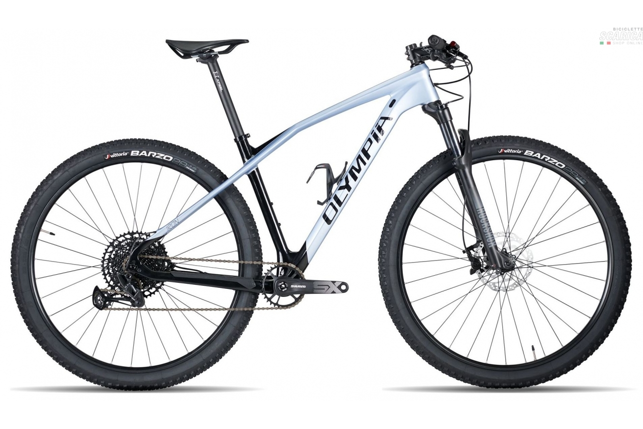 OLYMPIA IRON 29 PRO DEORE 12V ARGENTO NERO - OLYMPIA CICLI 4 OLYMPIA IRON 29 PRO DEORE 12V ARGENTO NERO - OLYMPIA CICLI - immagine 2