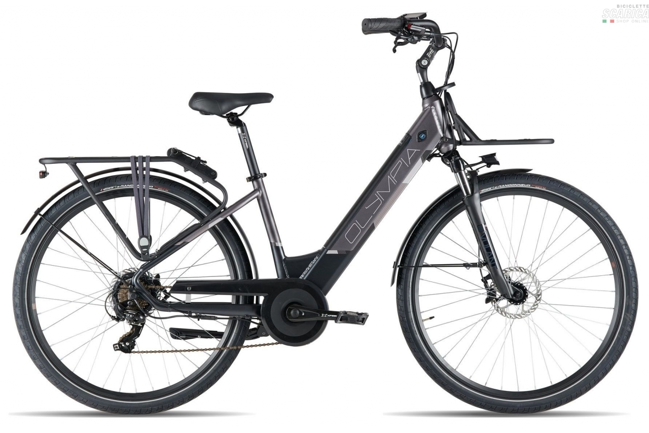 OLYMPIA ROADSTER COMFORT 28 7V NERO GRIGIO - OLYMPIA CICLI 4 OLYMPIA ROADSTER COMFORT 28 7V NERO GRIGIO - OLYMPIA CICLI - immagine 2