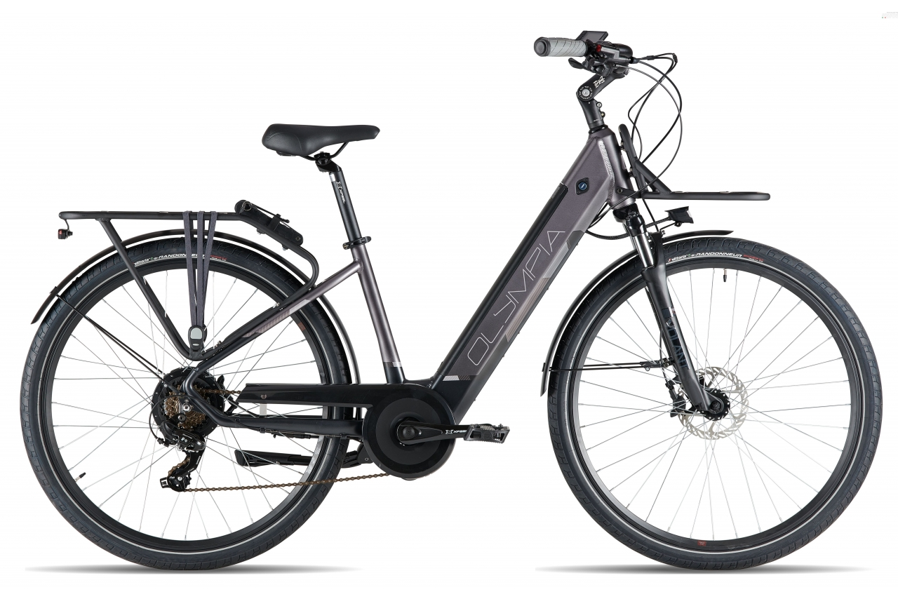 OLYMPIA SUPER ROADSTER COMFORT 28 7V NERO GRIGIO - OLYMPIA CICLI 4 OLYMPIA SUPER ROADSTER COMFORT 28 7V NERO GRIGIO - OLYMPIA CICLI - immagine 2